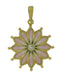 Plique A Jour Enameled Diamond Art Nouveau Pendant in 14 Karat Gold