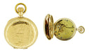 American Waltham Ladies 0 Size Pocket Watch in 14 Karat Gold Hunter Case