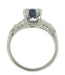 Sapphire and Diamond Platinum Antique Engagement Ring