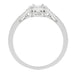 Mayfair Filigree Art Deco Diamond Engagement Ring in 14 or 18 Karat White Gold