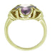 Victorian Square Lilac Amethyst Ring in 14 Karat Yellow Gold
