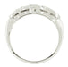 Art Deco Heirloom Hearts and Scrolls Filigree Diamond Wedding Ring in 14 Karat White Gold