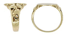 Antique Art Nouveau Signet Ring in 10 Karat Gold