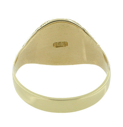 Antique Victorian Signet Ring in 14 Karat Gold - Item: R593 - Image: 2