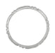 Art Deco Beads and Bars Thin Wedding Band in 14K White Gold