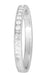 Art Deco Diamond Wheat Engraved Wedding Band in Platinum