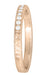 Art Deco Vintage Engraved Wheat Diamond Wedding Band in 14K Rose Gold ( Pink Gold )