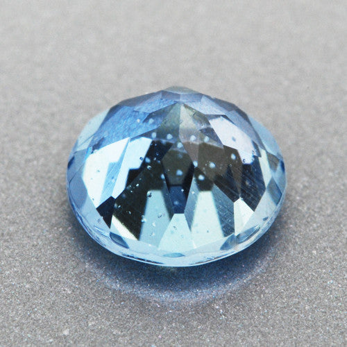 Natural Loose Round Aquamarine 0.53 Carat | Unique Vivid Deep Blue Color | 5.2 mm Gem Stone - Item: AQ001399 - Image: 2