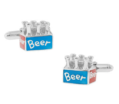 Craft Beer Cufflinks - Sterling Silver - SCL164
