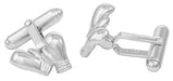 Boxing Glove Cufflinks in Sterling Silver