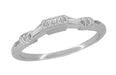 Art Deco Harvest Bands Contoured Wedding Ring in Sterling Silver