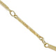 Engraved Link Antique Pocket Watch Chain in 14 Karat Yellow Gold - 14.5 Inches - Circa 1920's