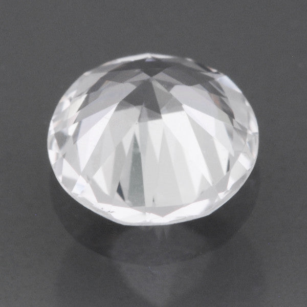 5.3mm Loose Natural Round White Sapphire | 0.47 Carat | Ceylon White Gemstone - Item: SW002768 - Image: 2