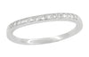 Matching wr158p wedding band for 1920's Art Deco Yellow Sapphire and Diamond Filigree Platinum Engagement Ring