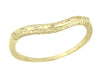 Matching wr419y1 wedding band for Art Deco Filigree Diamond Engagement Ring in 14 Karat Yellow Gold