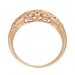 Art Deco Filigree Dome Wedding Ring in 14 Karat Rose Gold