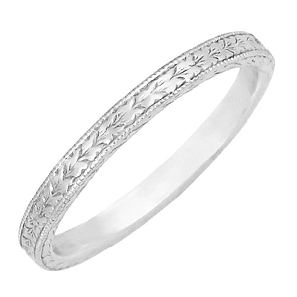 Art Deco Wedding Band
