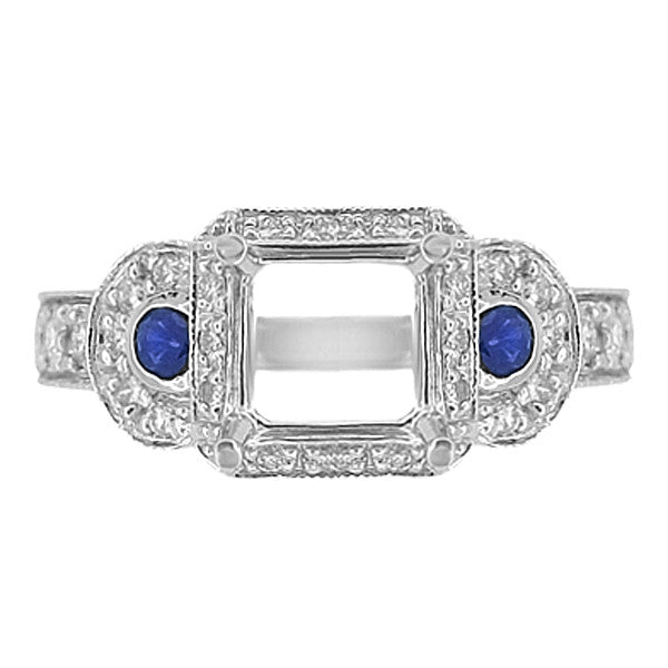 Vintage Asscher Ring Setting