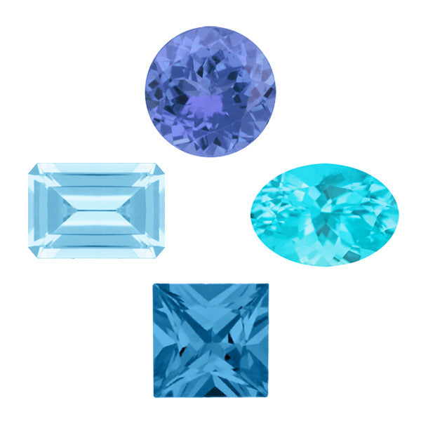 December Birthstone is Tanzanite and Blue Topaz