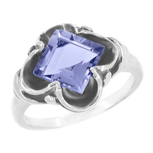 Ilets Rings Iolite Rings and Iolite Engagement Rings — Antique Jewelry Mall