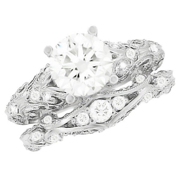 Platinum Bridal Ring Set