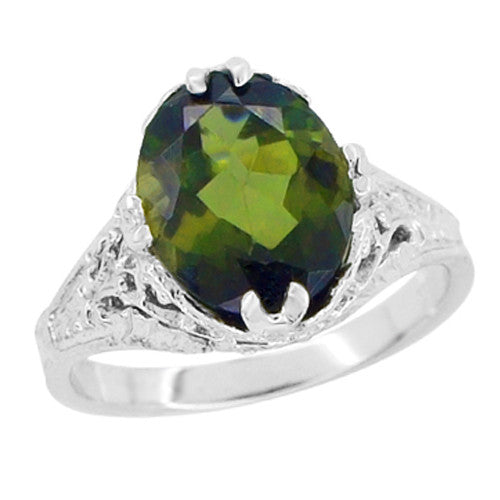 Tourmaline Engagement Ring