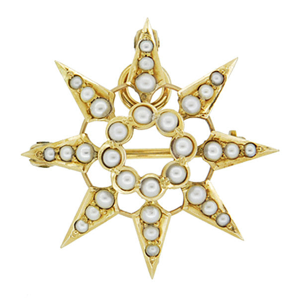 Yellow Gold Brooch - Antique