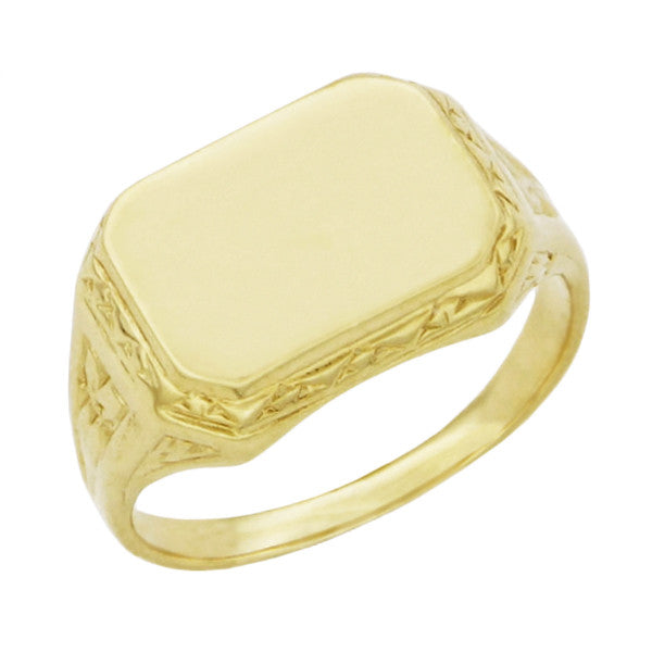 Yellow Gold Mens Ring