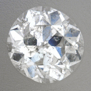 0.24 Carat Loose Cushion Cut Diamond H Color I2 Clarity - Natural "Salt and Pepper" Diamond