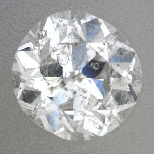 0.24 Carat Loose Cushion Cut Diamond H Color I2 Clarity - Natural "Salt and Pepper" Diamond