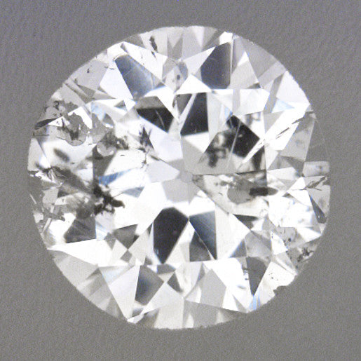 0.40 Carat Loose Old European Cut Diamond G Color I1 Clarity - Natural Salt and Pepper