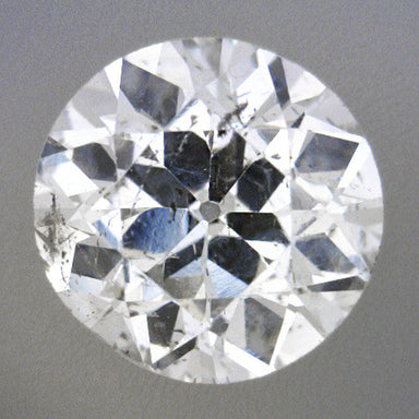 0.53 Carat Old European Cut Loose Diamond - Natural G Color SI3 Clarity with Salt and Pepper Inclusions