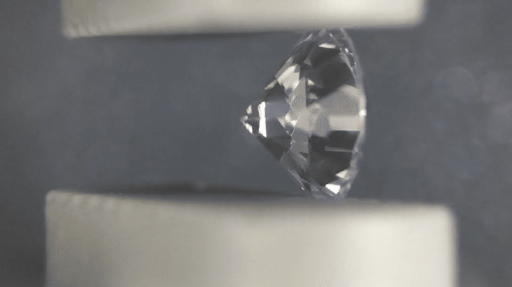 0.30 Carat Fine Loose White Sapphire Round Brilliant | 4.1mm | Natural Ceylon - Item: SW003238 - Image: 3