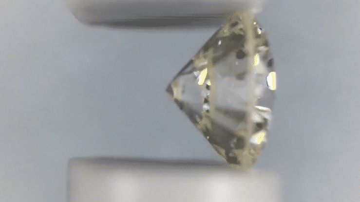 0.39 Carat Natural Faint Yellow Loose Round L Color Diamond SI2 Clarity | EGL USA Report | Good Cut - Item: D272 - Image: 3