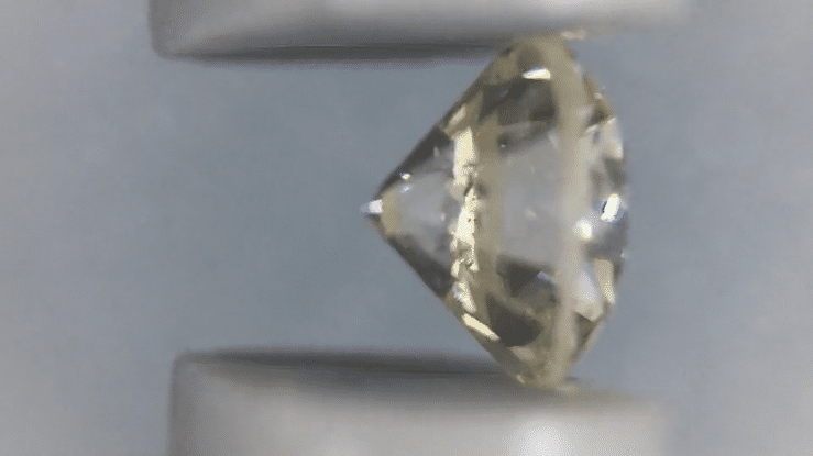 0.47 J Color SI1 Clarity Loose Round Brilliant Cut Diamond - Natural | Excellent Cut With Hearts and Arrows | EGL USA - Item: D514 - Image: 3