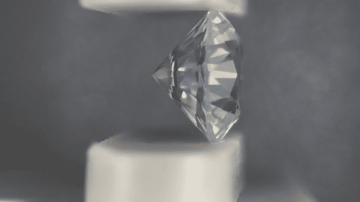 0.74 Carat Loose White Sapphire Natural Round Gemstone | 5.4mm - Item: SW001325 - Image: 3