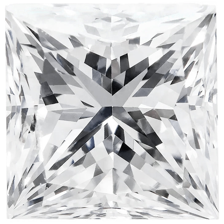 Princess Cut Diamond for 1.25 Carat Setting - Includes Expert Mounting Into the Ring - Your Custom Ring Will Arrive Complete