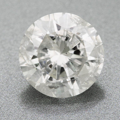 Affordable Salt and Pepper Diamond - Certified Natural 1 Carat Round Brilliant Diamond - D230