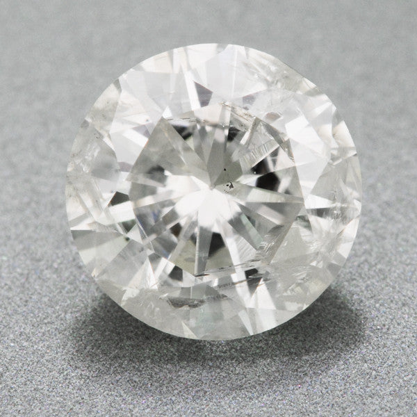 Affordable Salt and Pepper Diamond - Certified Natural 1 Carat Round Brilliant Diamond - D230