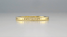 Art Deco Engraved Wheat Wedding Band in 18 Karat Yellow Gold