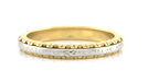 1940's Two Tone Engraved Art Deco Filigree Vintage Wedding Ring in 14K Yellow and White Gold