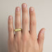 Mens 1960's Vintage Style Double Milgrain Center Wedding Band in Yellow Gold - 6mm