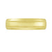 Mens 1960's Vintage Style Double Milgrain Center Wedding Band in Yellow Gold - 6mm