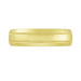 Mens 1960's Vintage Style Double Milgrain Center Wedding Band in Yellow Gold - 6mm