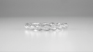 1970's Love Twist Wedding Ring in 10K or 14K White Gold - 2.8mm Wide