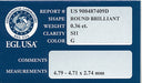 0.36 Carat G Color SI1 Clarity Loose Affordable Natural Diamond | EGL USA Report