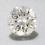 0.39 Carat Natural Faint Yellow Loose Round L Color Diamond SI2 Clarity | EGL USA Report | Good Cut