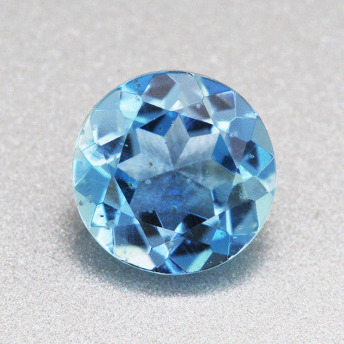 Deep Paradise Blue Loose 0.37 Carat Round Aquamarine | Natural 4.9 mm
