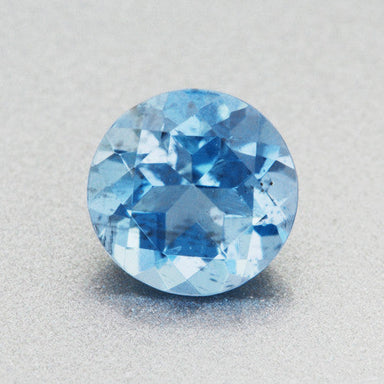 Vivid Tropical Ocean Blue Round Loose Aquamarine Stone | 0.44 Carat | 5mm