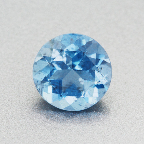 Vivid Tropical Ocean Blue Round Loose Aquamarine Stone | 0.44 Carat | 5mm